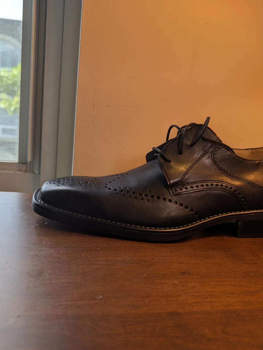 Cole Haan polished black